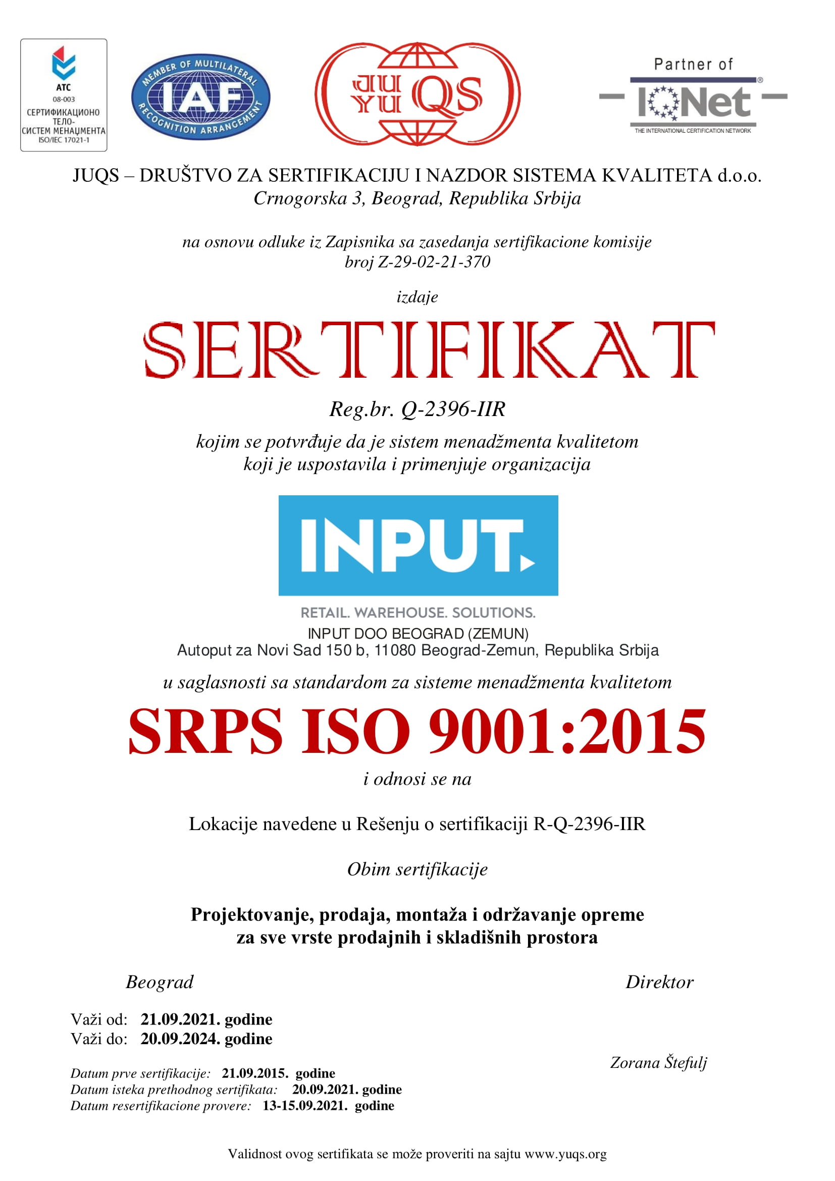 JUQS 9001 INPUT Q 21